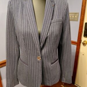 Tommy Hilfiger Women's Pinstripe Blazer - Navy